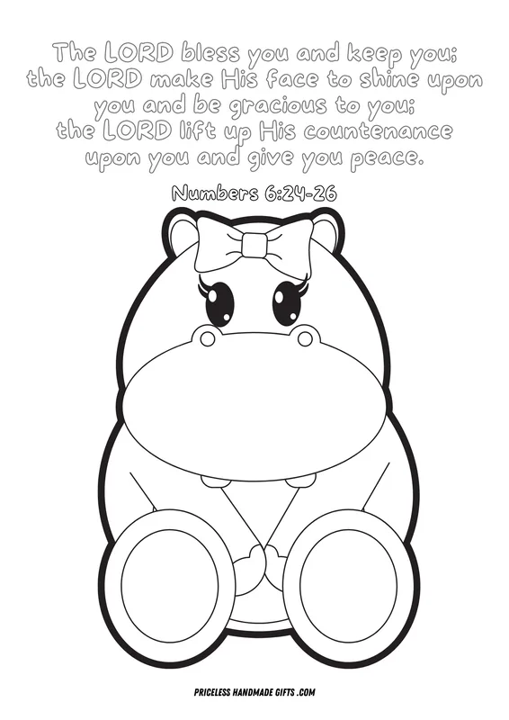 The Lord Bless and Keep You Coloring Sheet