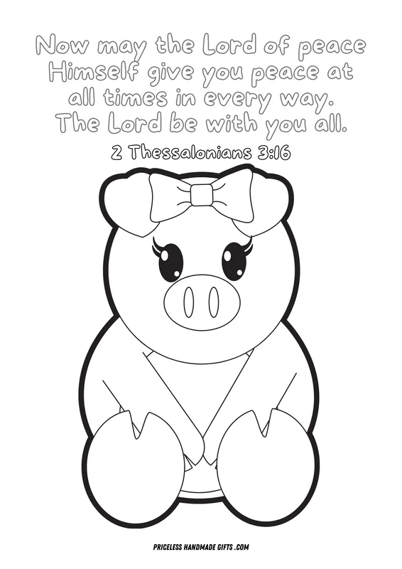 God of Peace Coloring Sheet to Print