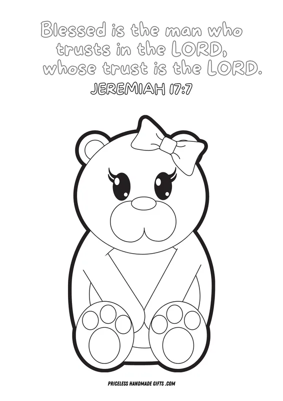 Trust in the Lord - Coloring Sheet