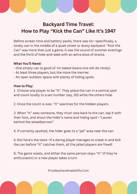 How to Play Kick the Can - Backyard Game for Kids