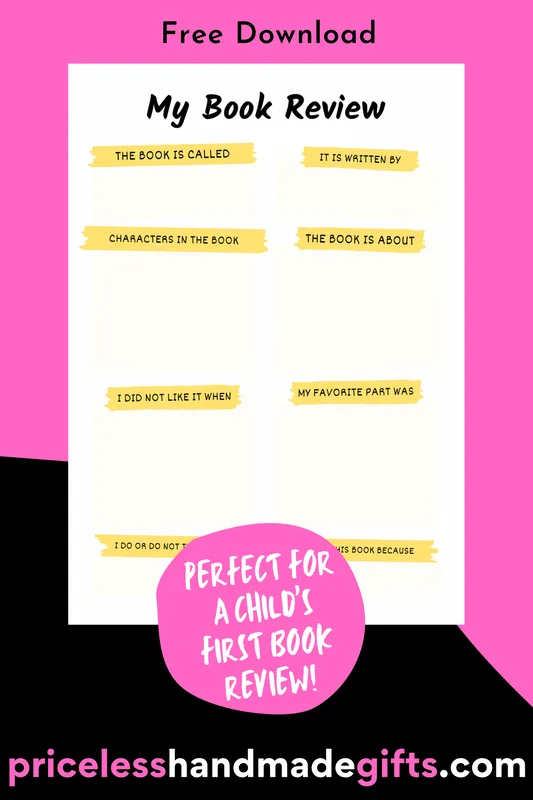 Free Printable Book Review for Kids