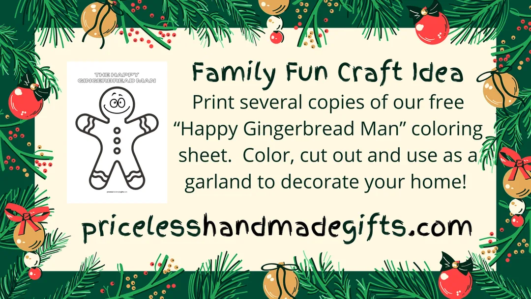 Gingerbread Man Craft Idea