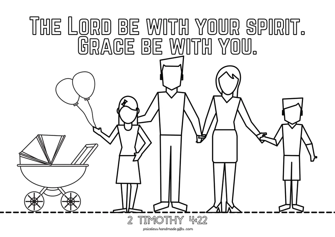 Grace Be With You Coloring Sheet