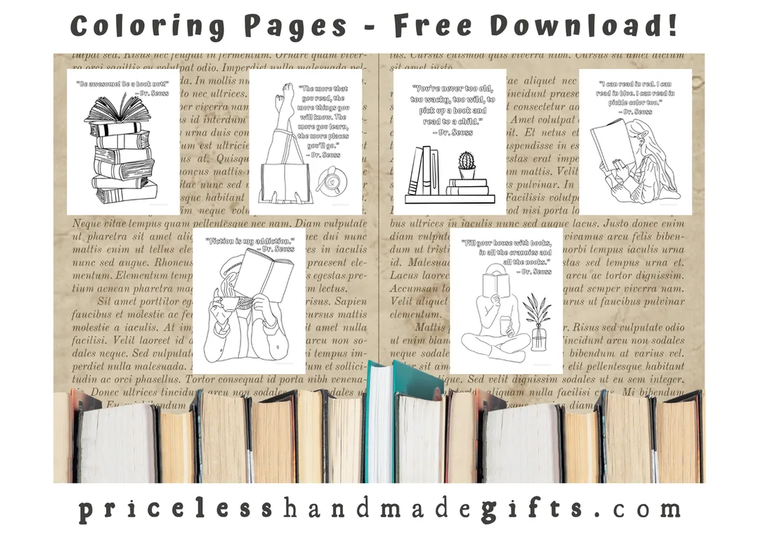 Dr. Seuss Reading Quotes Coloring Pages