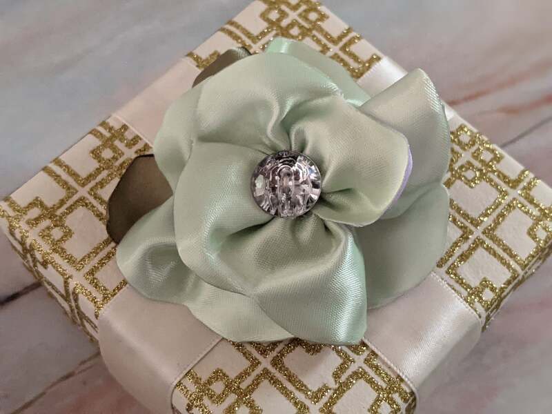 Light Green Flower Clip