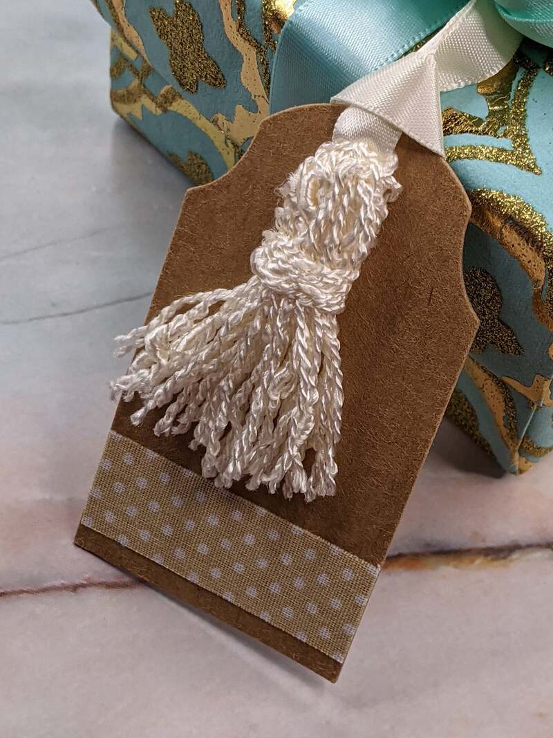 Kraft Gift Tag with Tassel