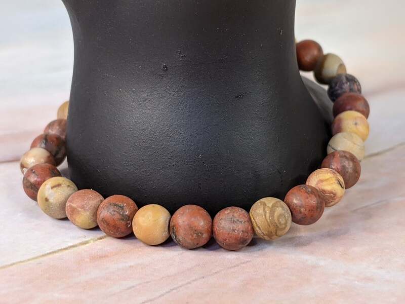 Natural Red Turquoise Stone Bracelet