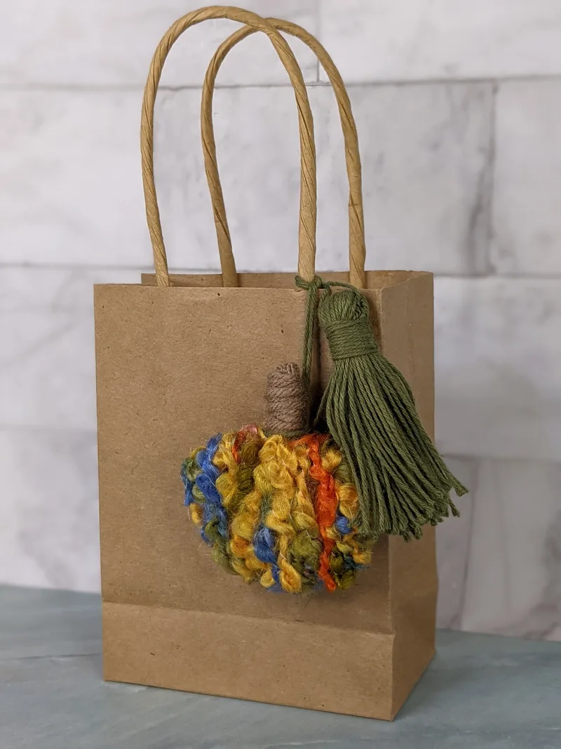 Pumpkin Tassel Small Gift Bag