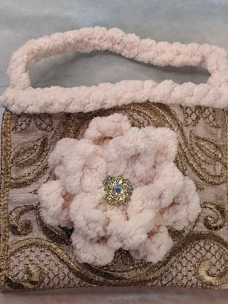 Rose Gold Purse Gift Bag