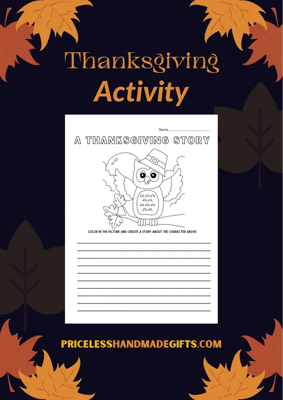 A Thanksgiving Story Activity
